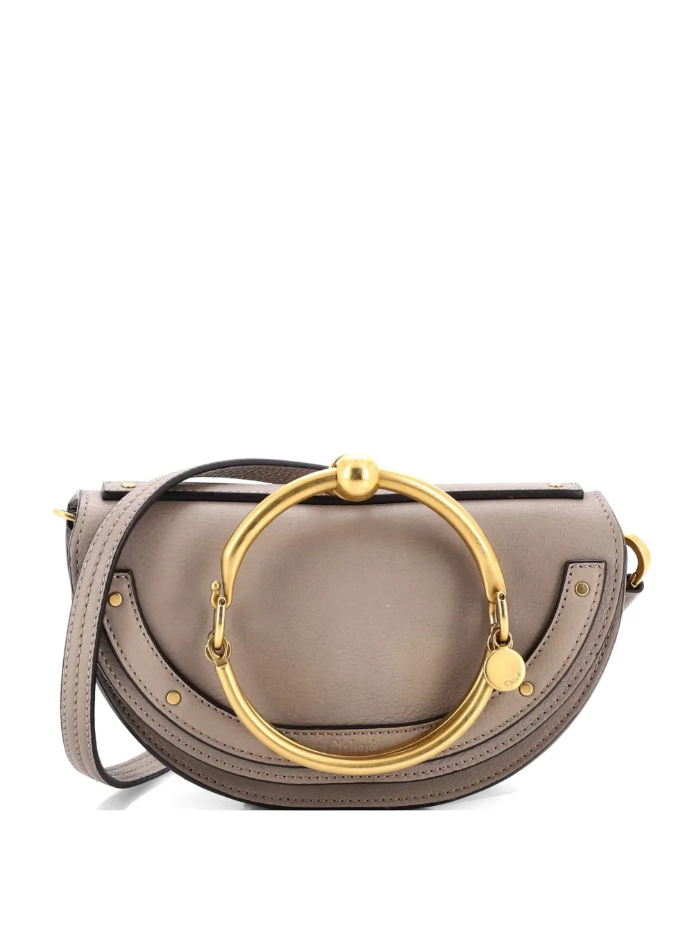 Chloé Pre-Owned Nile Leather Mini crossbody bag - Toni neutri