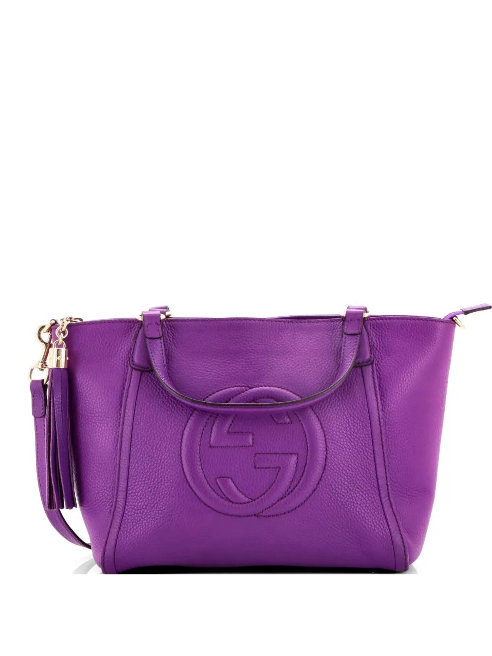 Gucci Pre-Owned Soho Convertible Top Handle Bag Leather Small satchel - Viola