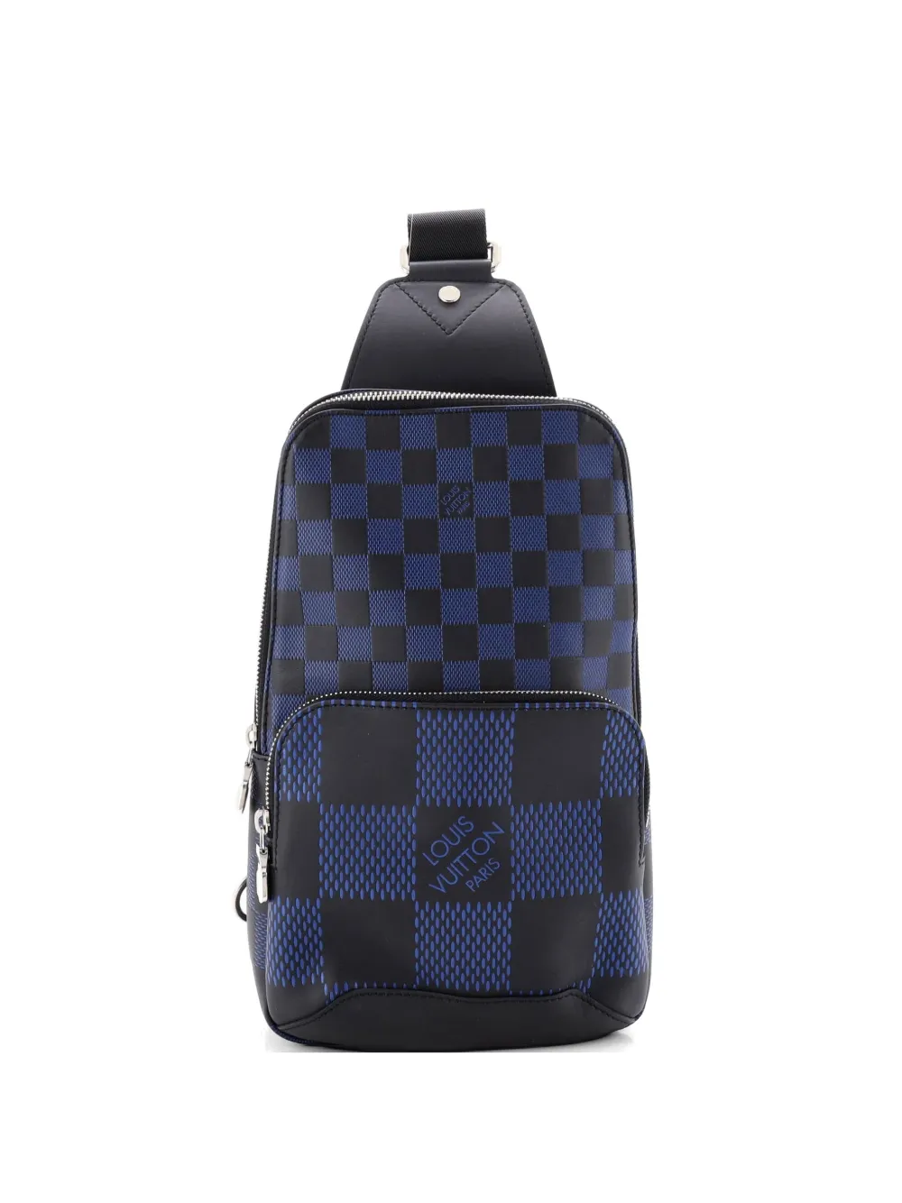 Louis Vuitton Pre-Owned Avenue Sling Bag Damier Infini 3D Leather shoulder bag - Nero