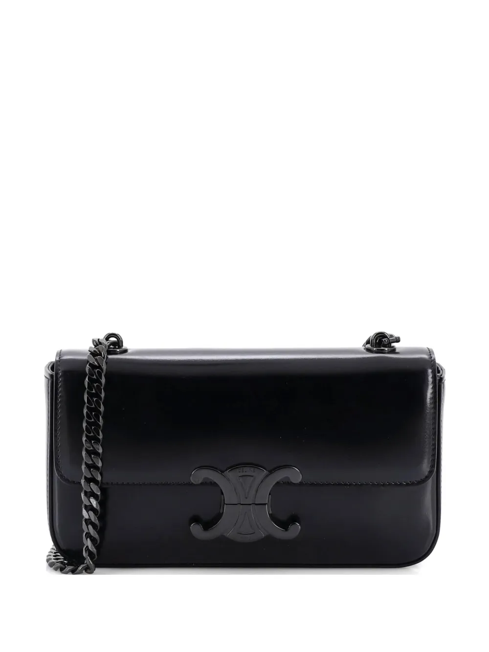 Celine Pre-Owned Kleine Triomphe Chain Schultertasche - Schwarz