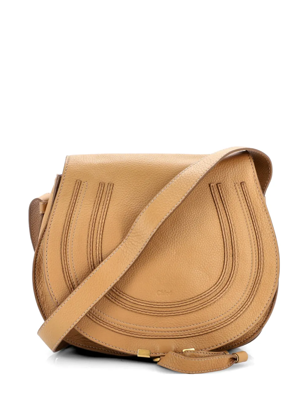 Chloé Pre-Owned Marcie Leather Medium crossbody bag - Toni neutri