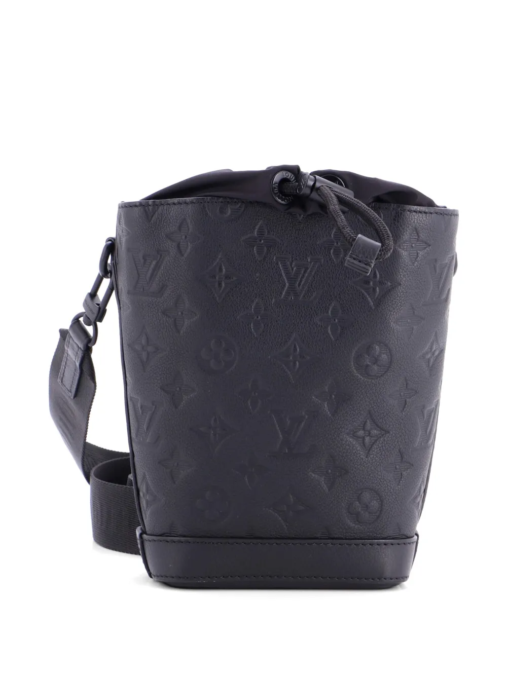 Louis Vuitton Pre-Owned Noe Sling Bag Monogram Shadow Leather crossbody bag - Nero