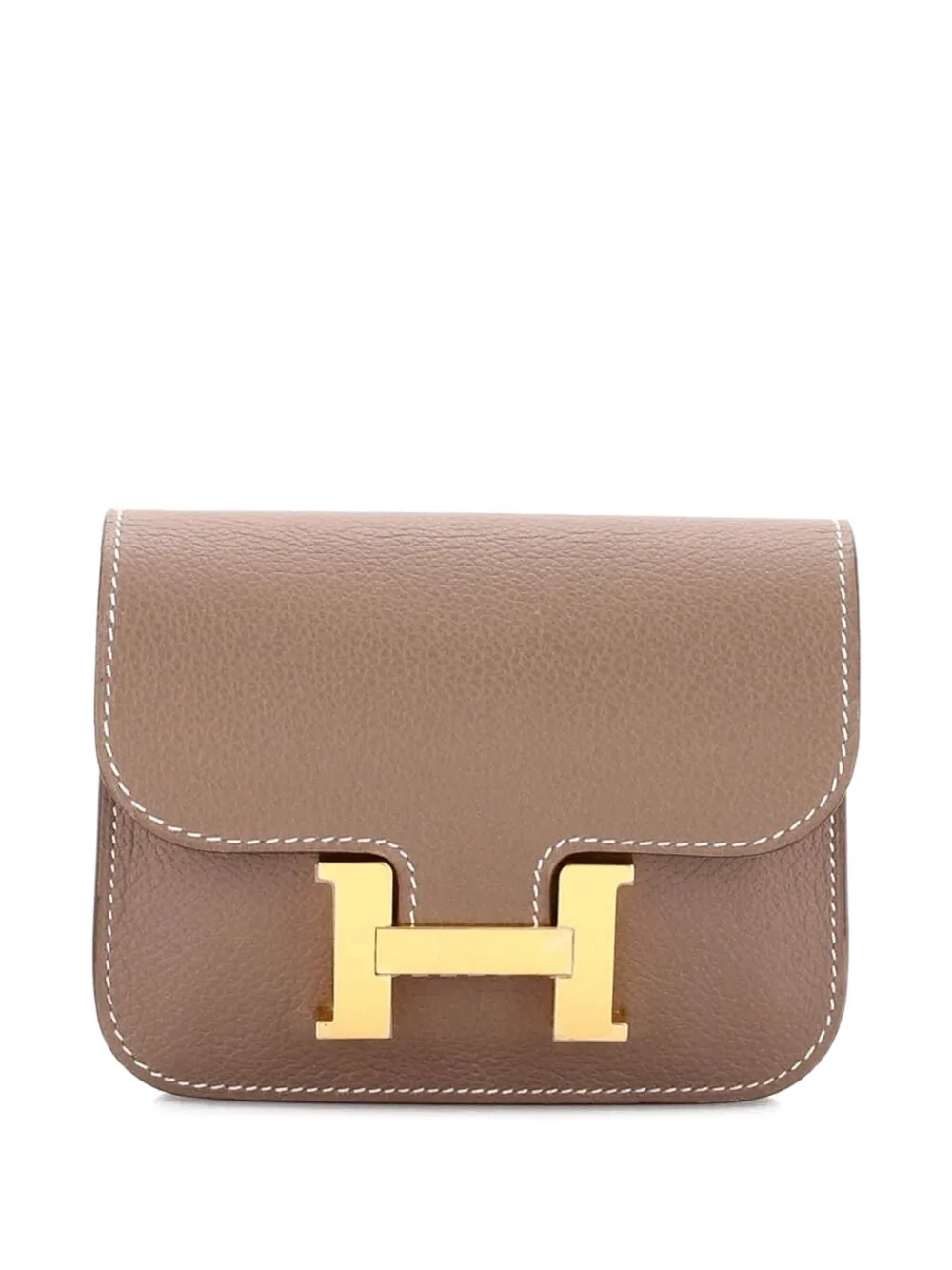 Hermès Pre-Owned Constance Slim Wallet Evercolor small wallets - Grigio