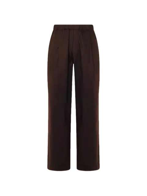 Laneus elasticated-waistband wide-leg trousers