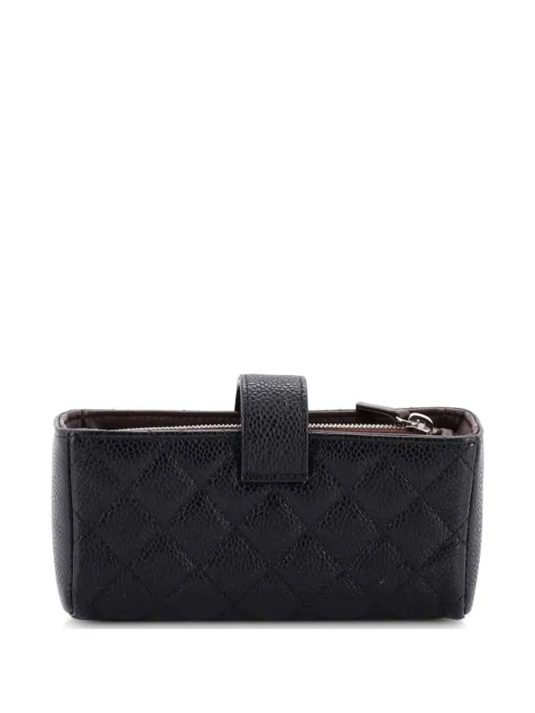 CHANEL Pre-Owned チェーン フォンホルダー マトラッセ ラムスキン