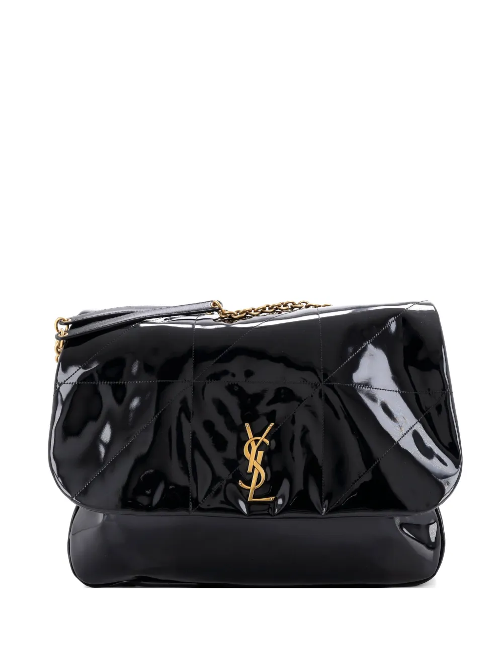 Saint Laurent Pre-Owned Jamie 4.3 Quilted Patent Large shoulder bag - Nero