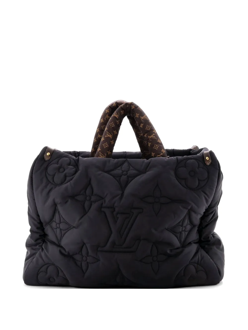 Louis Vuitton Pre-Owned Pillow OnTheGo Tote Monogram Quilted Econyl Nylon GM satchel - Black