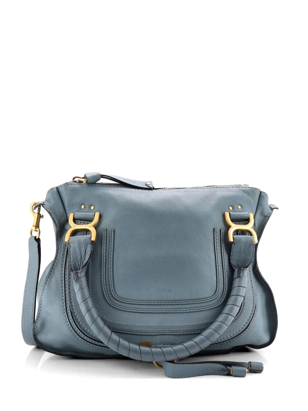 Chloé Pre-Owned Marcie Leather Medium satchel - Blu