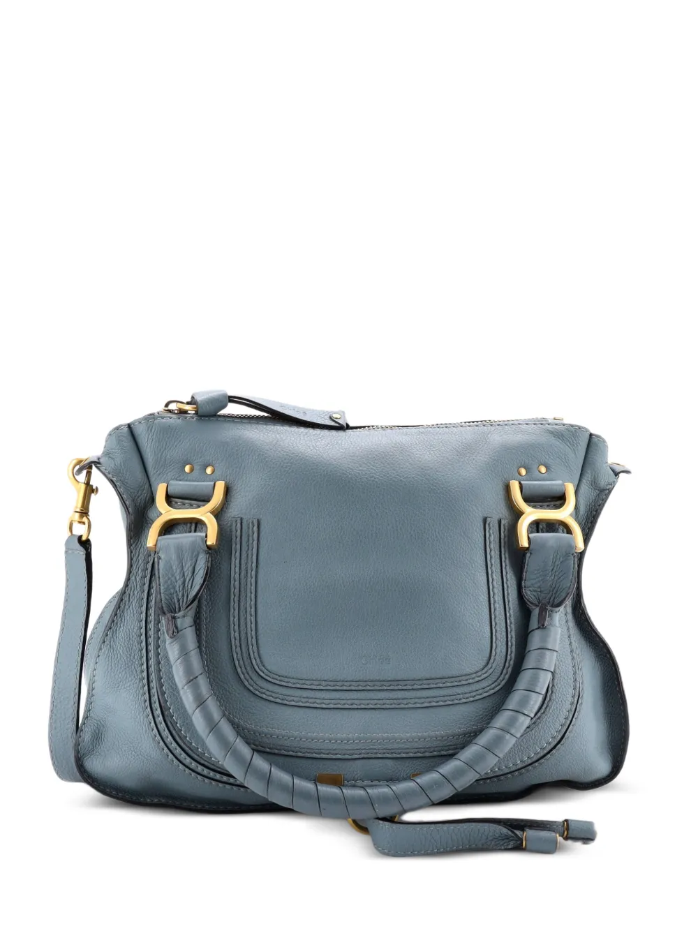 Chloé Pre-Owned Marcie Leather Medium satchel - Blu