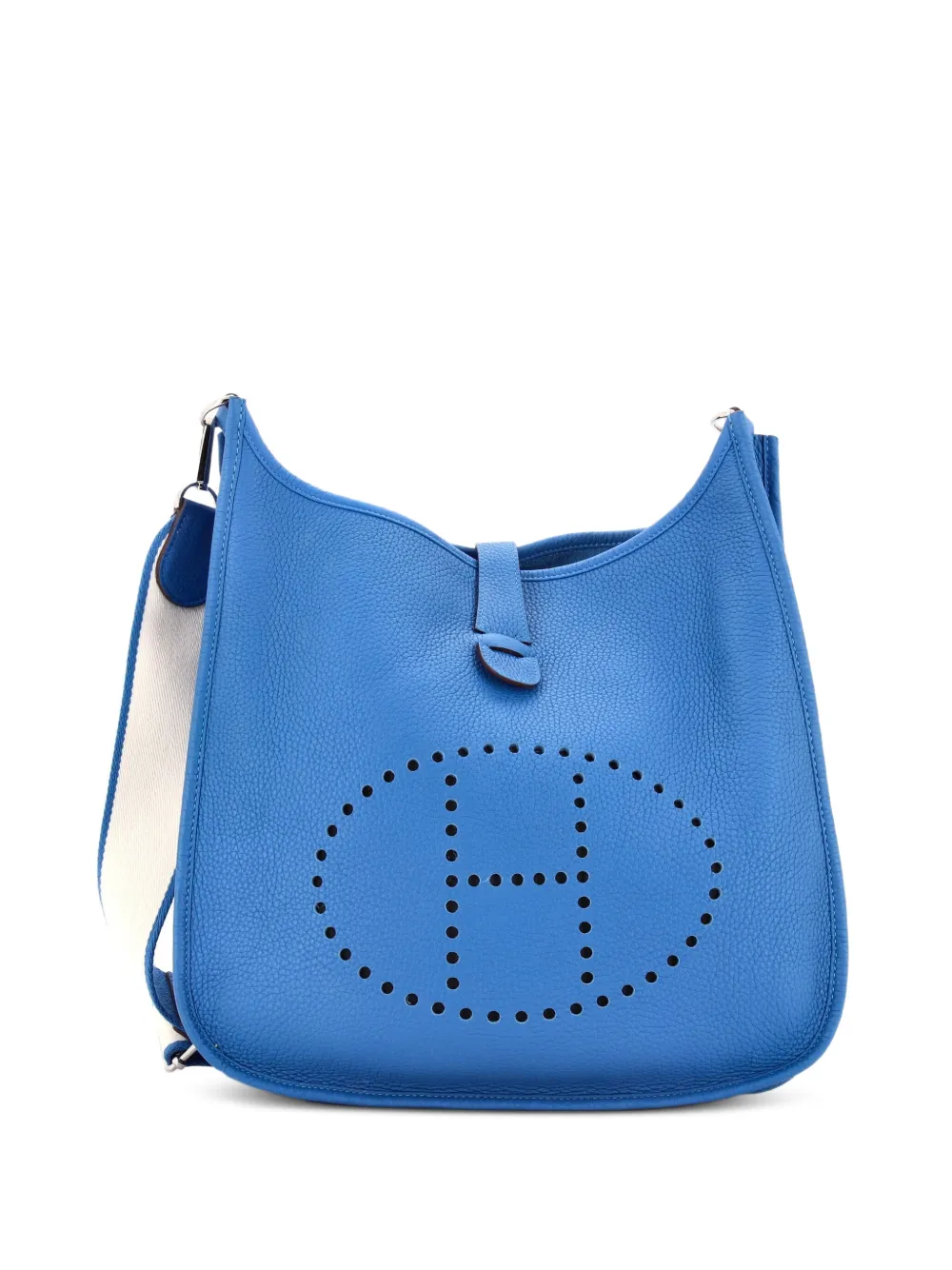 Hermès Pre-Owned Evelyne Bag Gen III Clemence GM crossbody bag - Blu