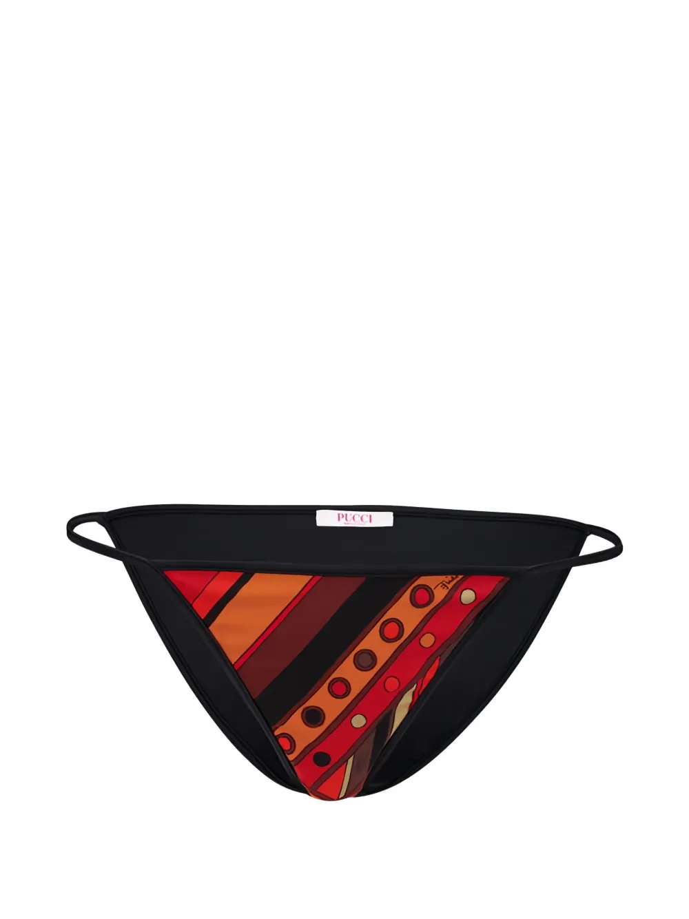 PUCCI Vivara geometric-print bikini bottoms - Nero