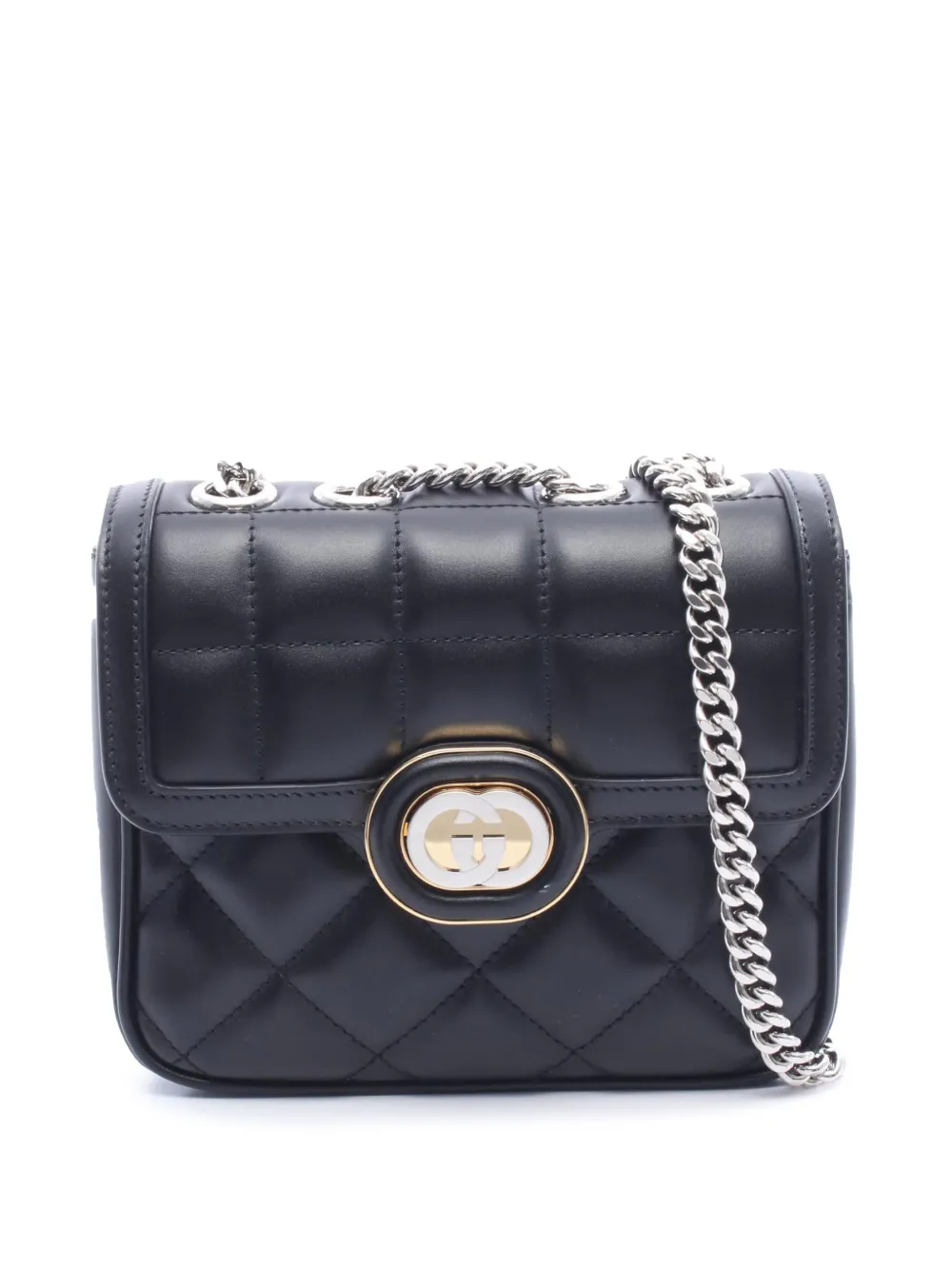 Gucci Pre-Owned 2016-2026 Mini Leather Deco Chain shoulder bag - Nero