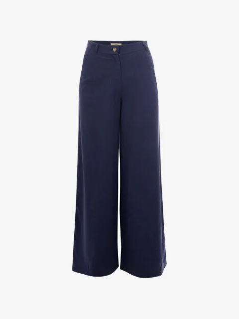 Sessùn pantalones palazzo con botones