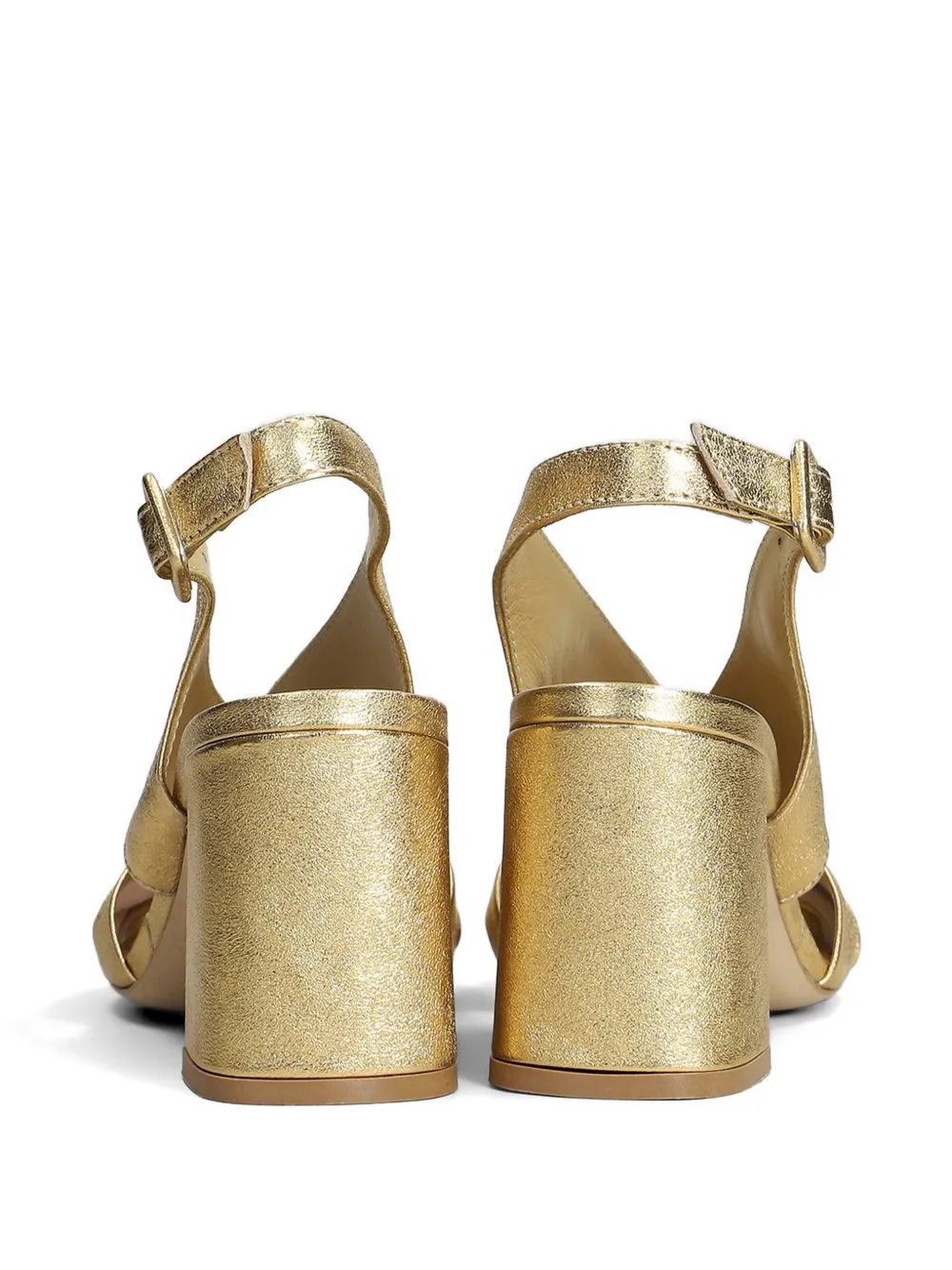 L Arianna Sandalen met blokhak Goud