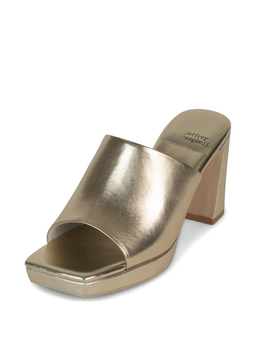 Jeffrey Campbell metallic-finish sandals Goud