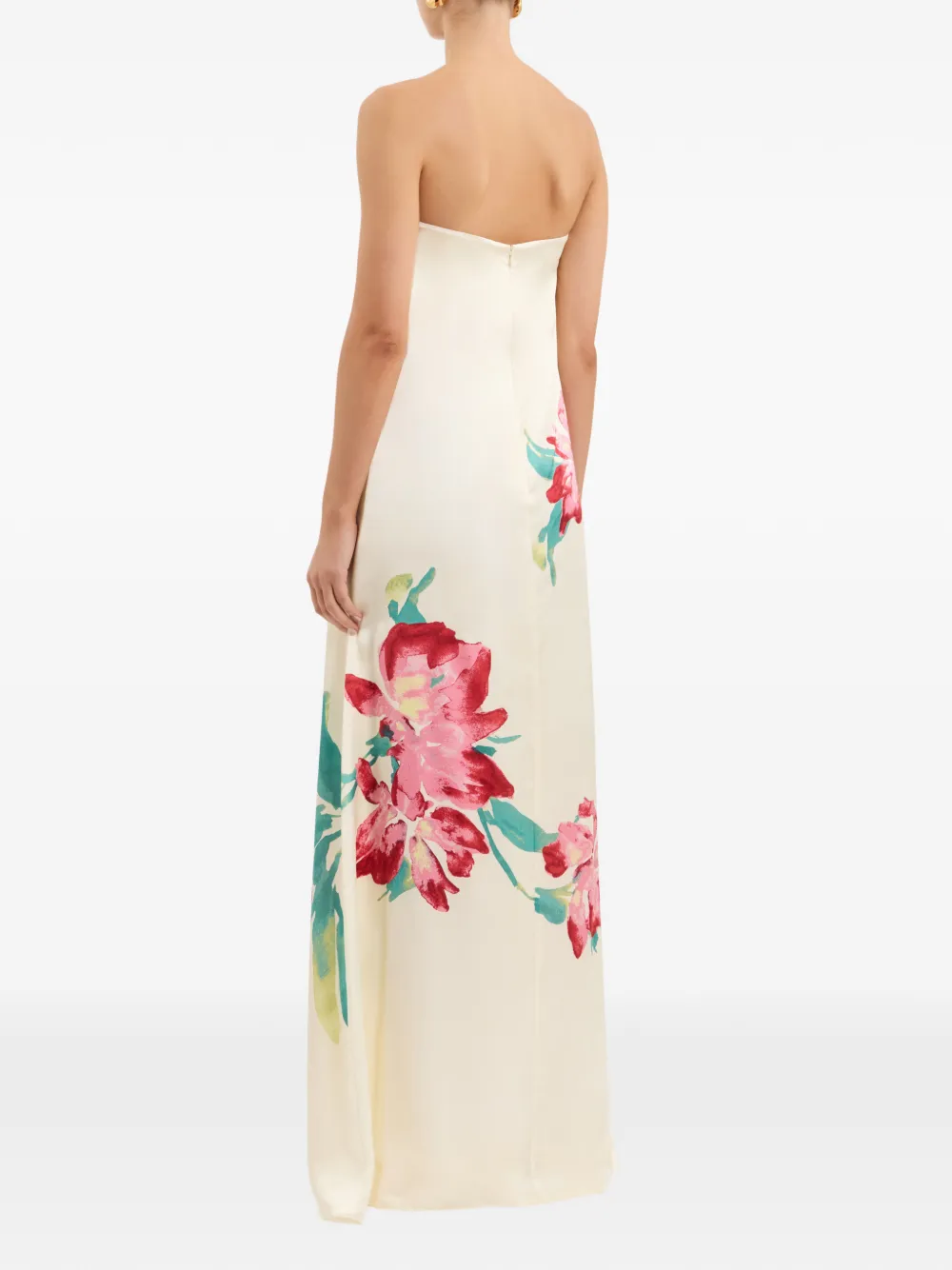 Rebecca Vallance Sunblush Bloom maxi-jurk Beige