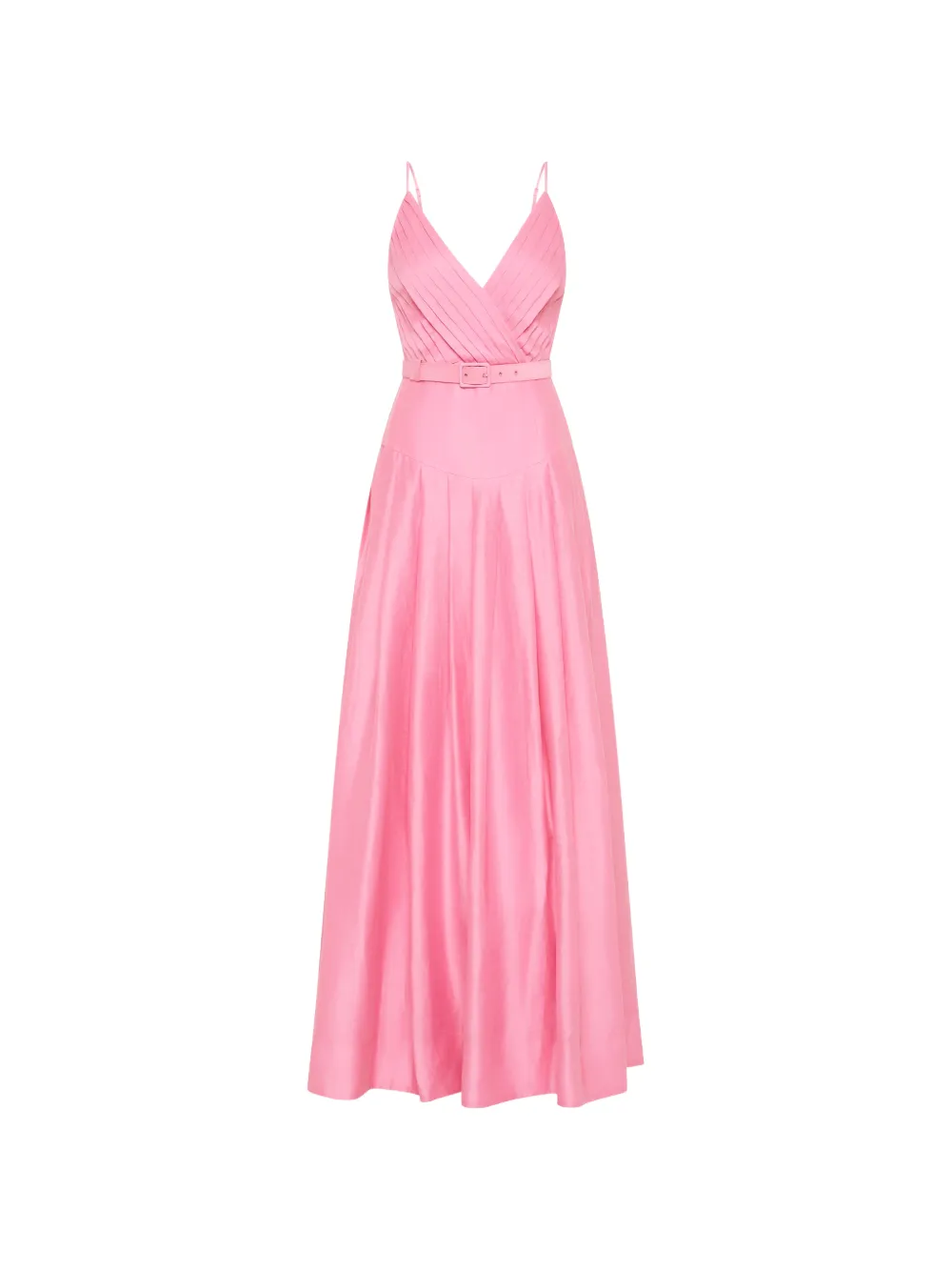 Rebecca Vallance Petalite belted pleated dress - Pink