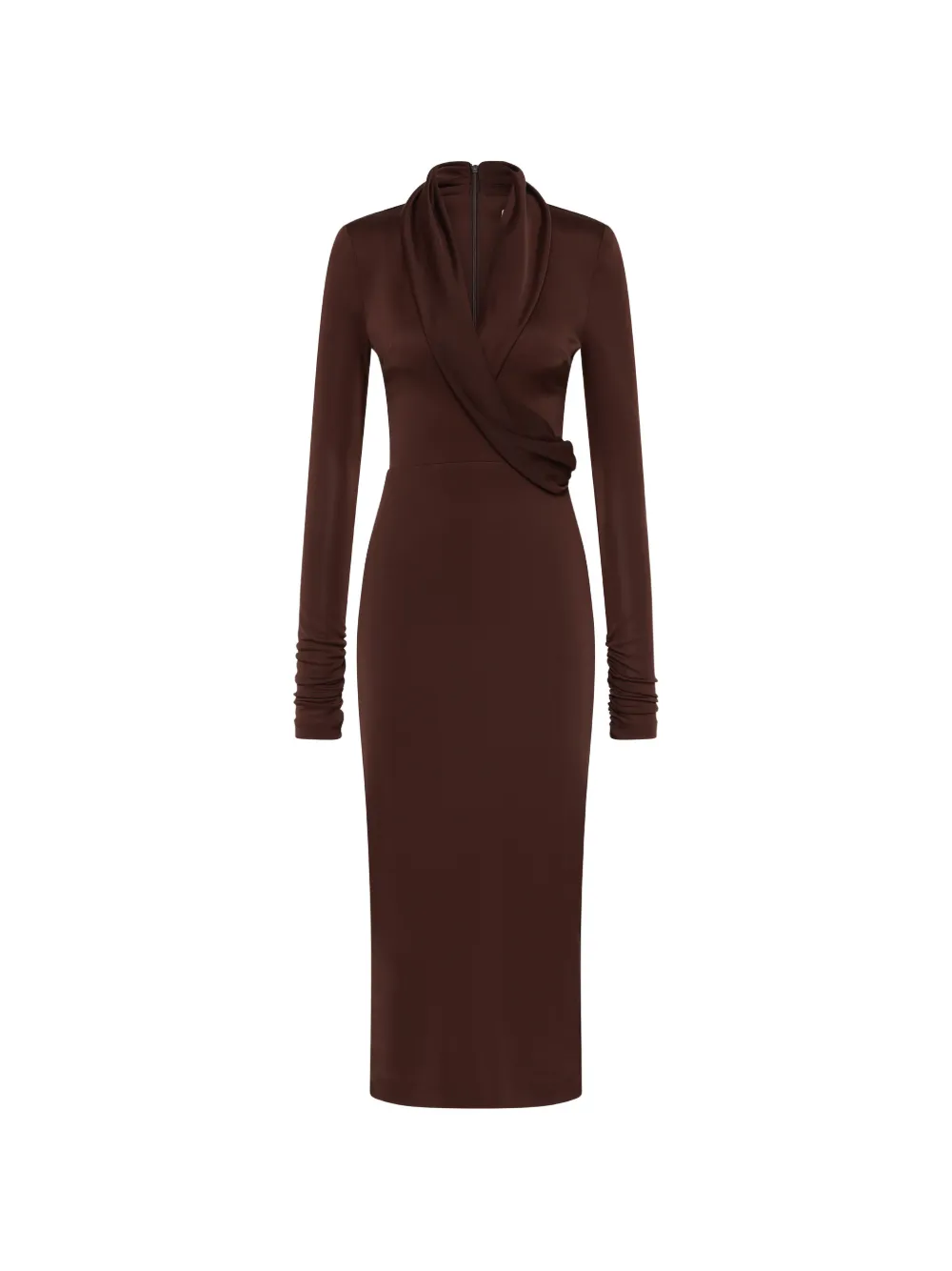 Rebecca Vallance Hazine long-sleeve midi dress - Braun