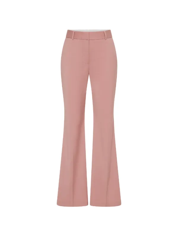 Rebecca Vallance Ramona Flared Trousers in Pink