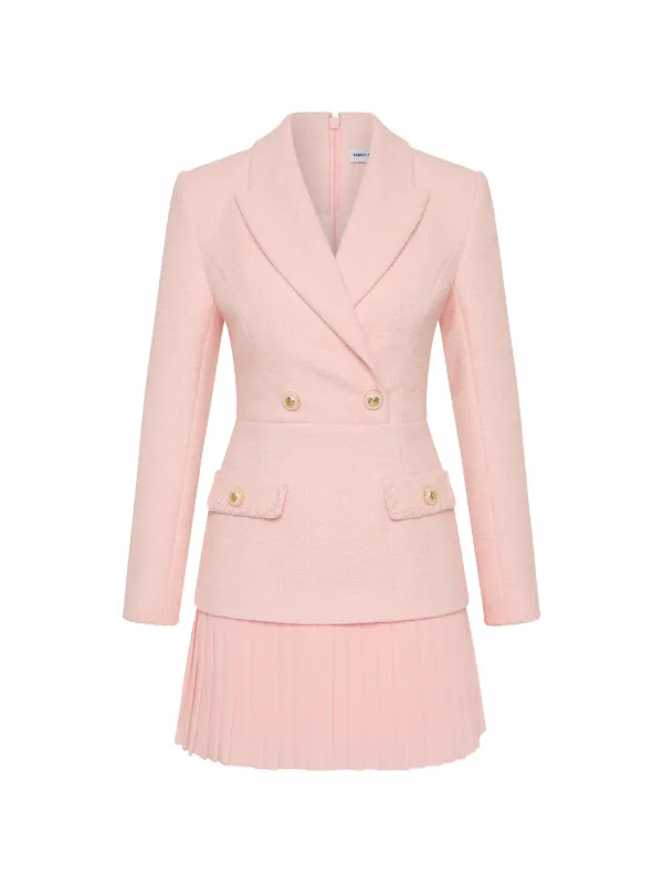 rebecca vallance pink mini dress Elvie Long Sleeve Mini Dress Size 14