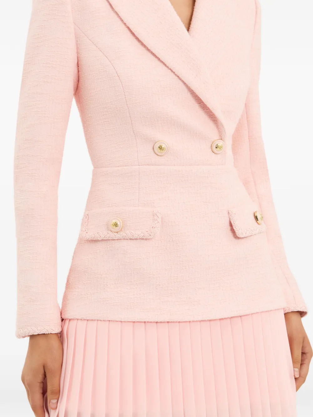 Rebecca Vallance Elvie mini-jurk met plooirok Roze