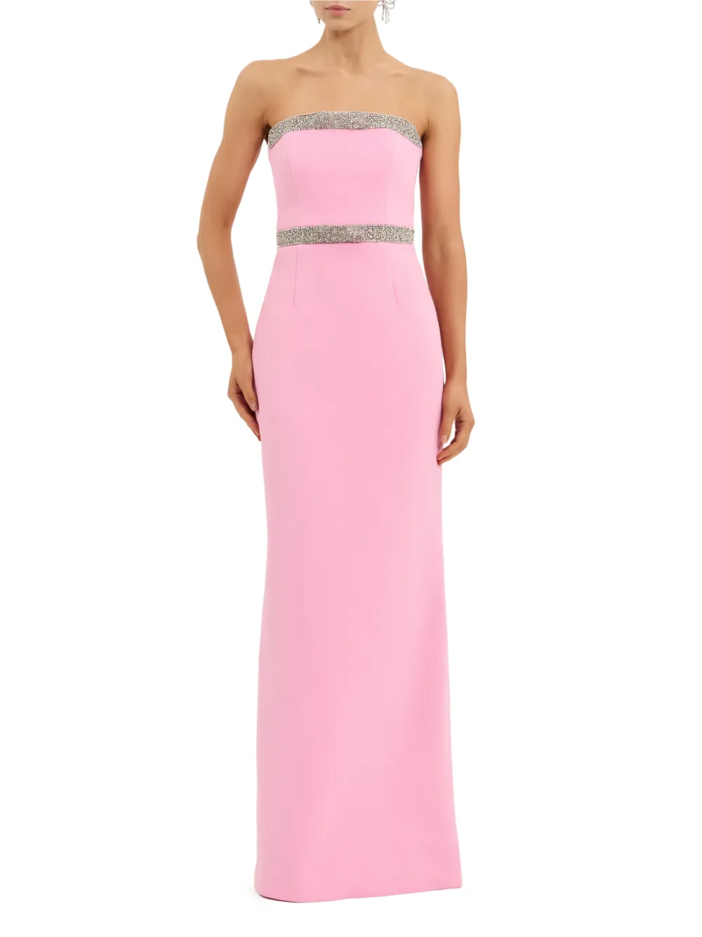 Rebecca Vallance Precious strapless avondjurk Roze