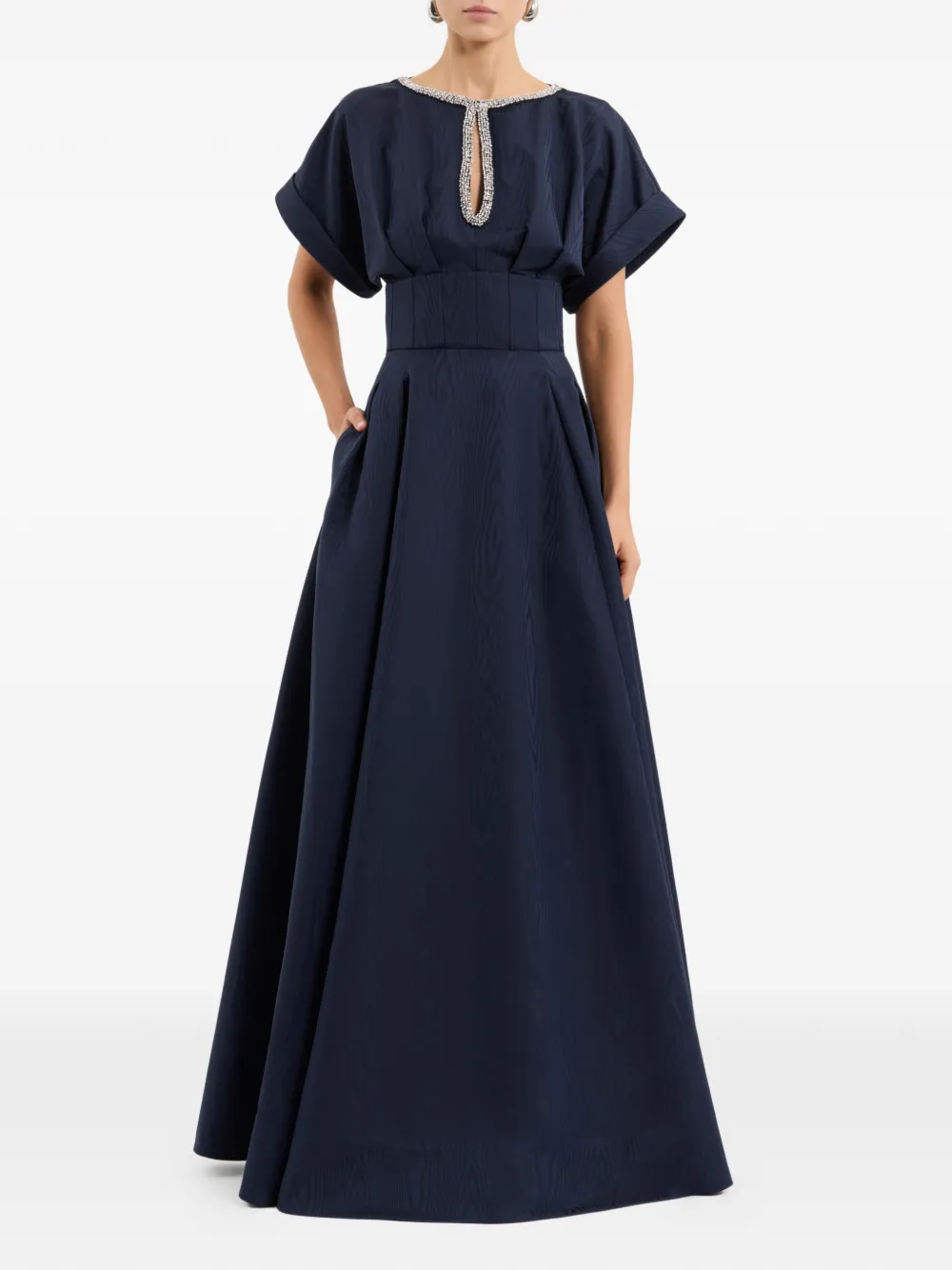 Rebecca Vallance Avondjurk met saffier Blauw