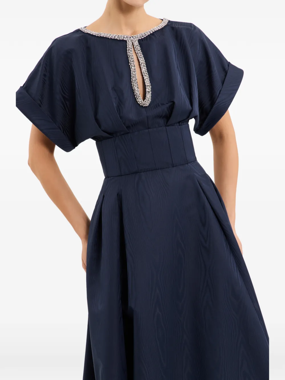 Rebecca Vallance Avondjurk met saffier Blauw
