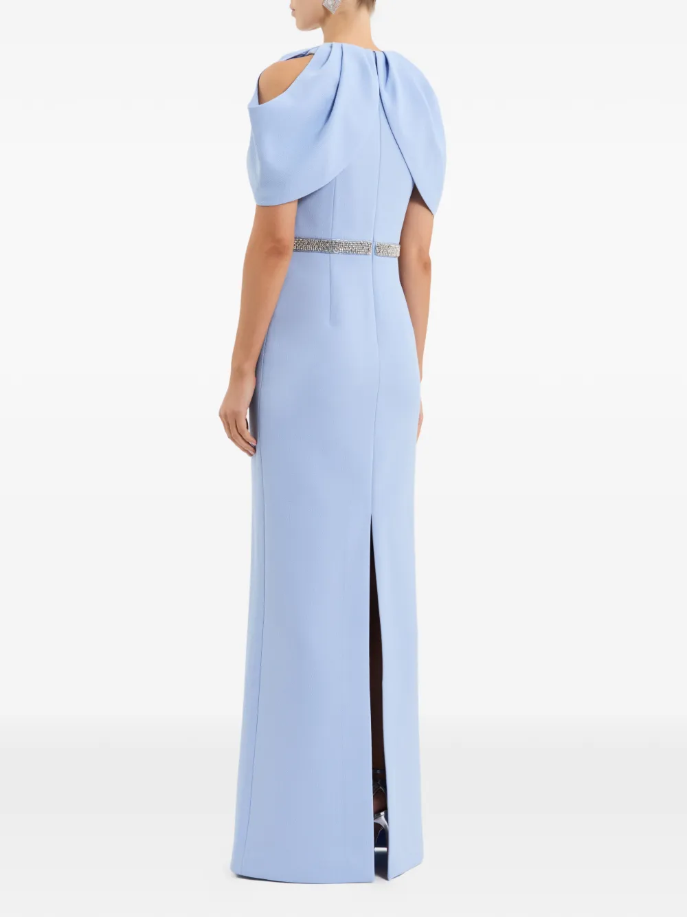 Rebecca Vallance Aylin off-shoulder avondjurk Blauw