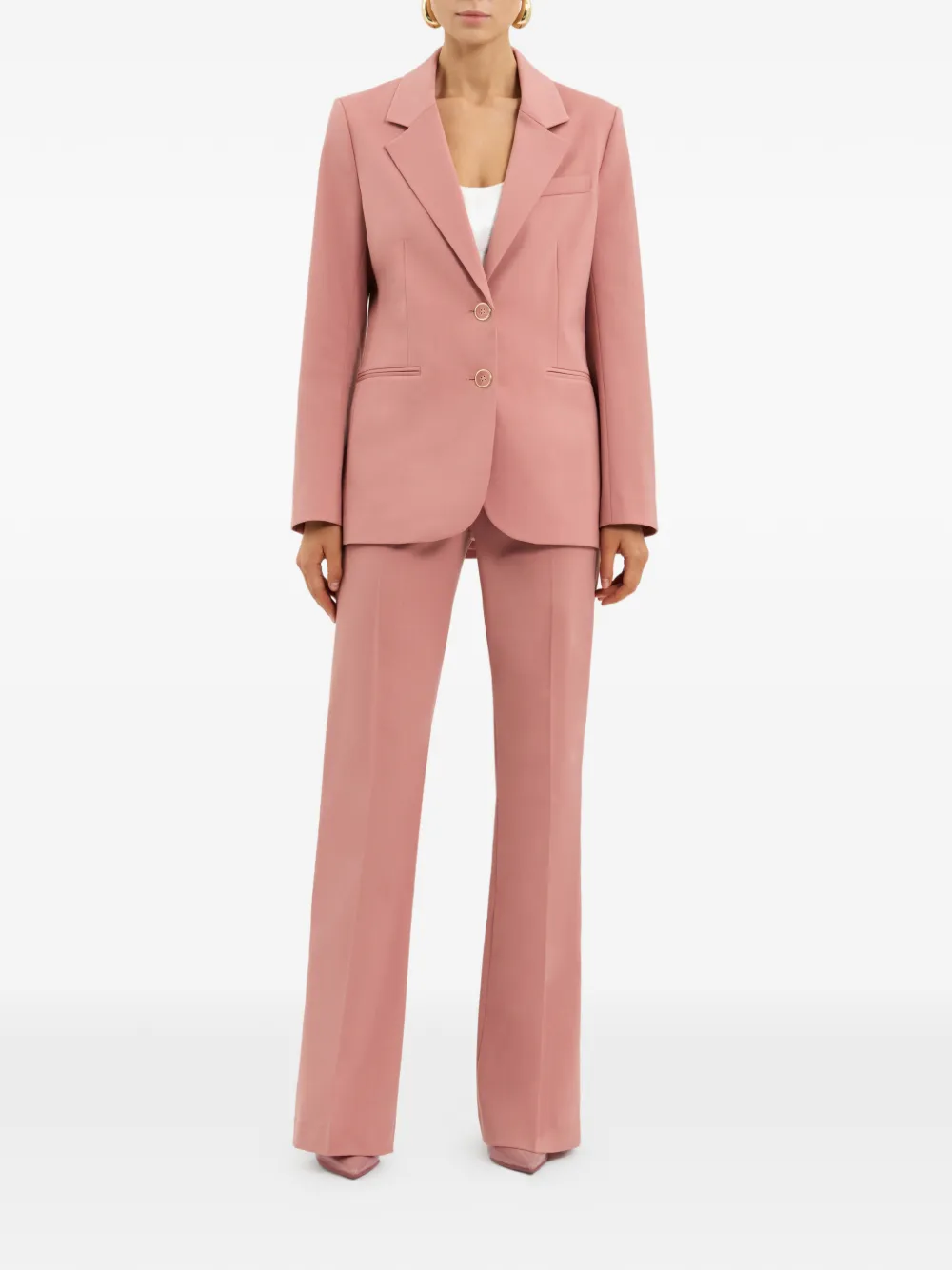 Rebecca Vallance Ramona blazer met gekerfde revers Roze