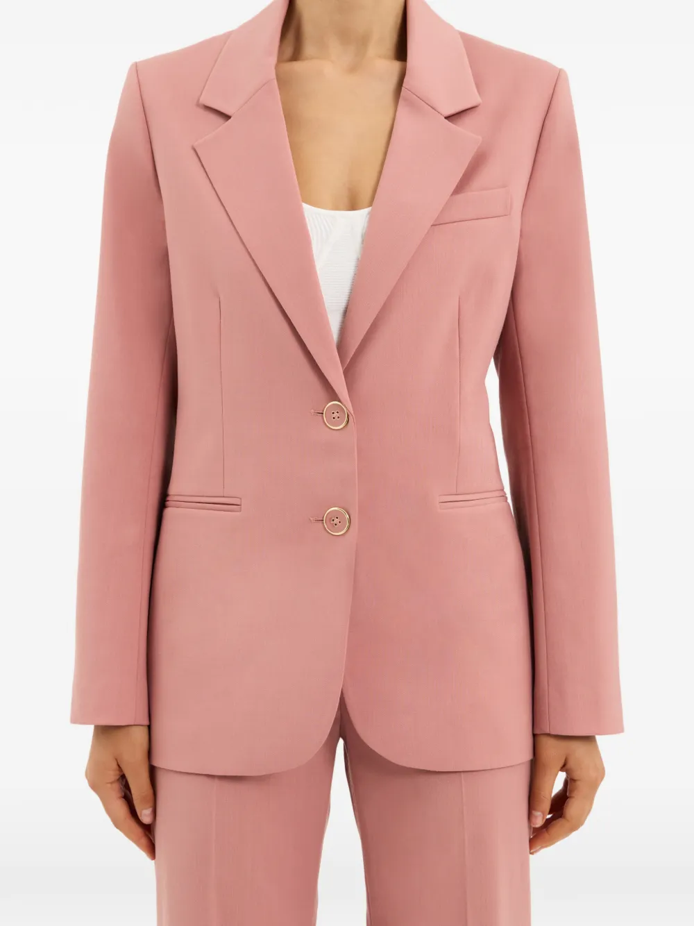 Rebecca Vallance Ramona blazer met gekerfde revers Roze