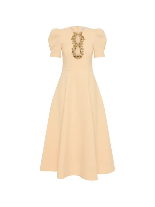rebecca vallance lilah diamante midi dress Rebecca Vallance Lilah Diamante Midi Dress in Black