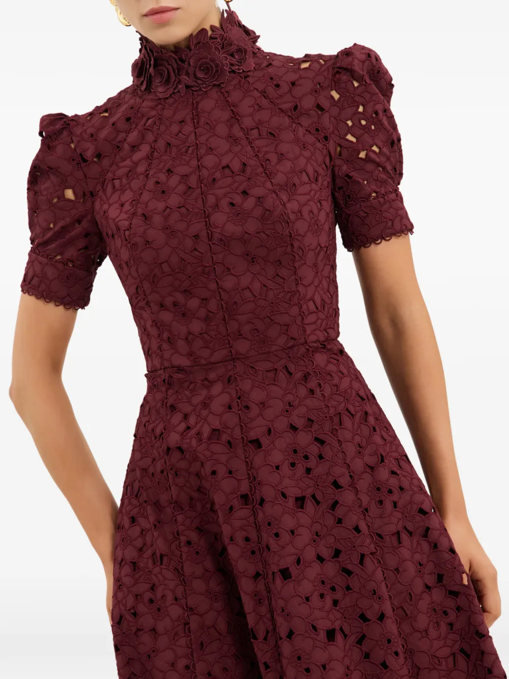 Rebecca Vallance Kitsu midi-jurk Rood