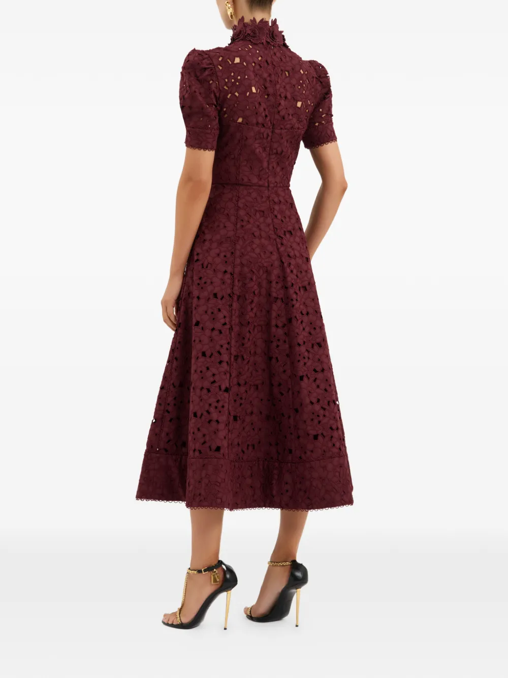 Rebecca Vallance Kitsu midi-jurk Rood