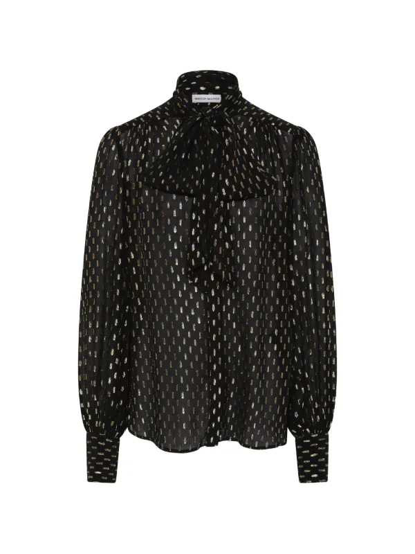 Rebecca Vallance Hasina Blouse in Black