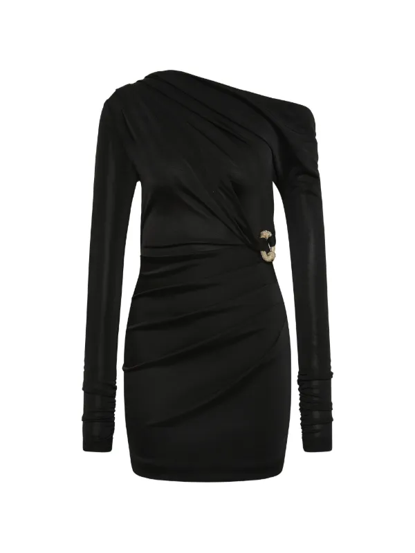 rebecca vallance black mini dress Rebecca Vallance Bellatrix Low-Back Rhinestone Halter Mini Dress, Black, Women's, 10, Cocktail & Party Wedding Guest Dresses Halter Neck Dresses