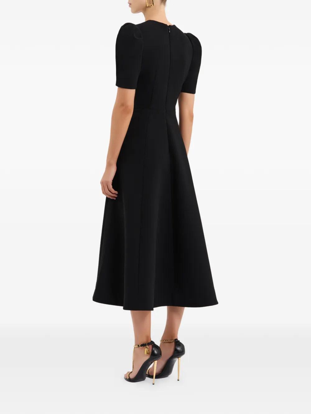 Rebecca Vallance Alexandrite midi-jurk Zwart