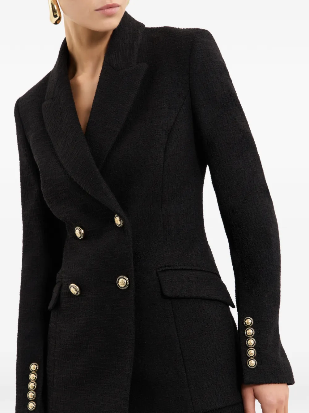 Rebecca Vallance Stargazing blazer met dubbele rij knopen Zwart