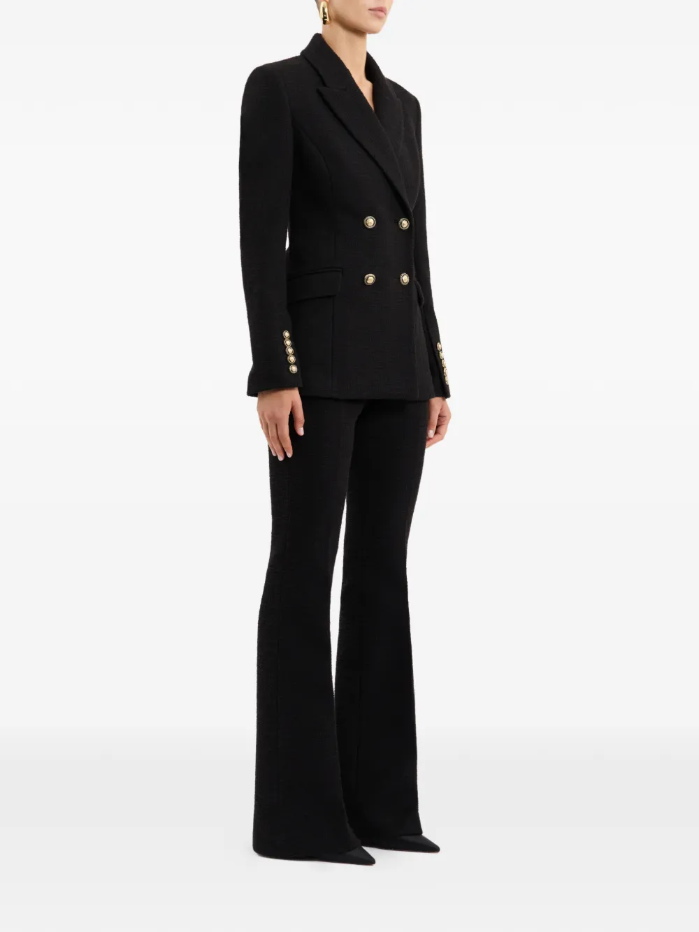 Rebecca Vallance Stargazing blazer met dubbele rij knopen Zwart