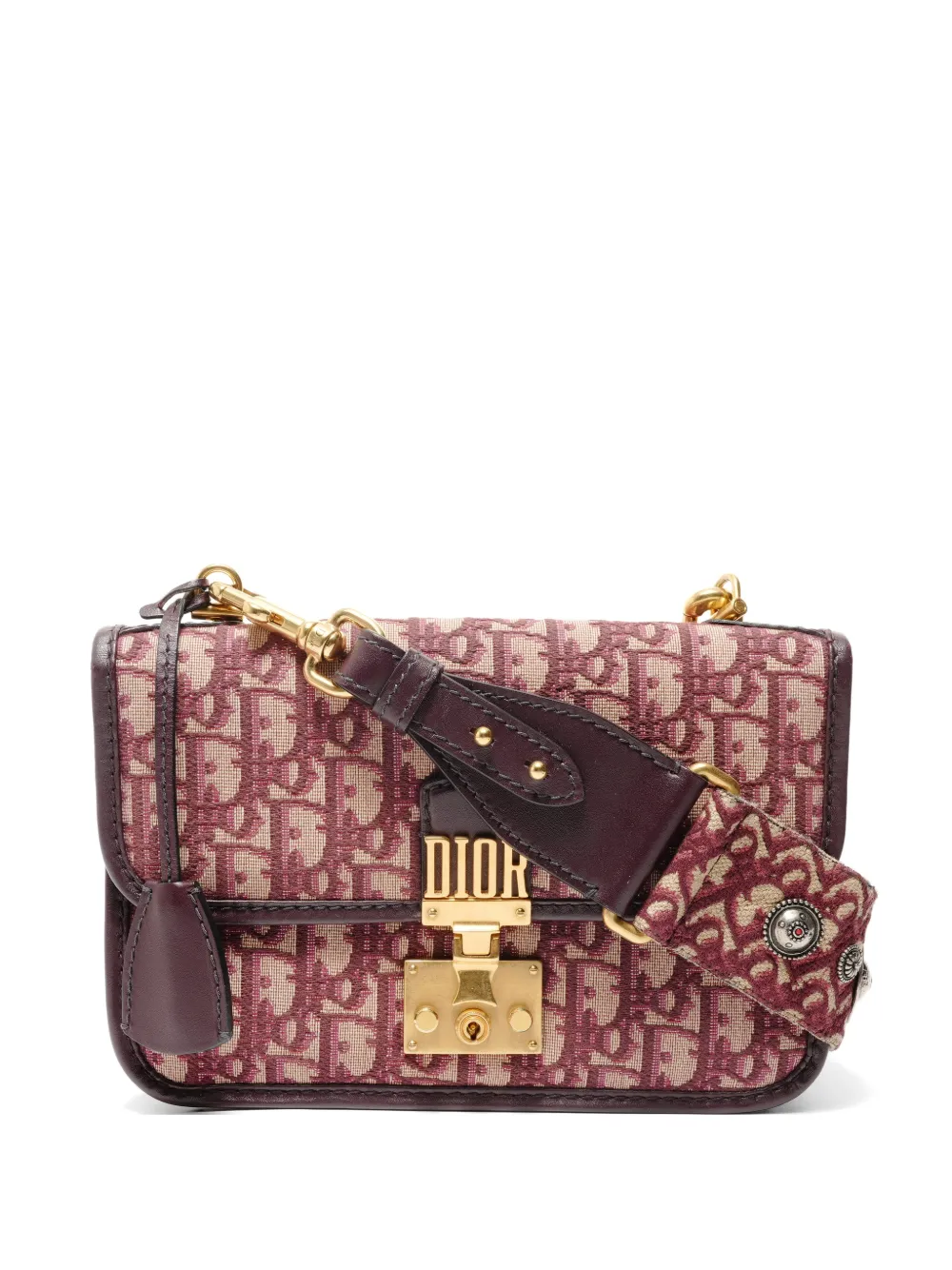 Christian Dior Pre-Owned 2018 Dioraddict Oblique canvas flap bag - Violett