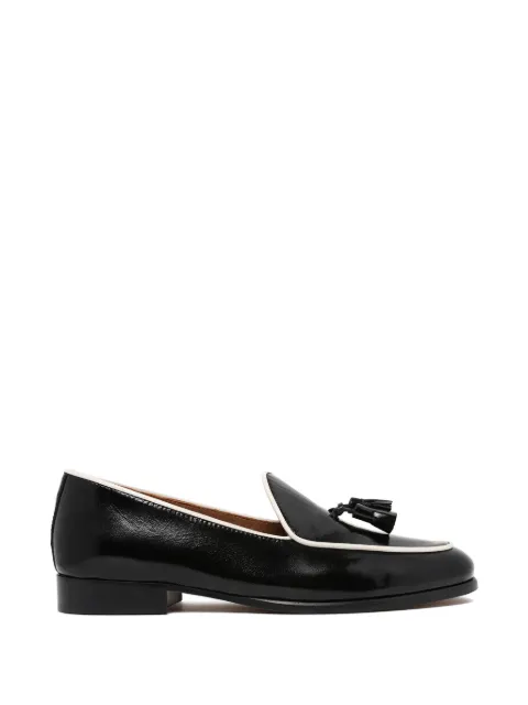 Pollini tassel-detail piped-trim loafers