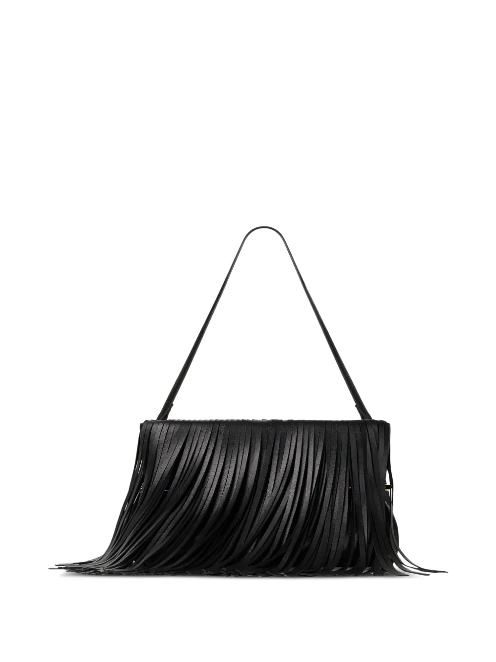 Givenchy Kleine Pinch Soft clutch met franje Zwart
