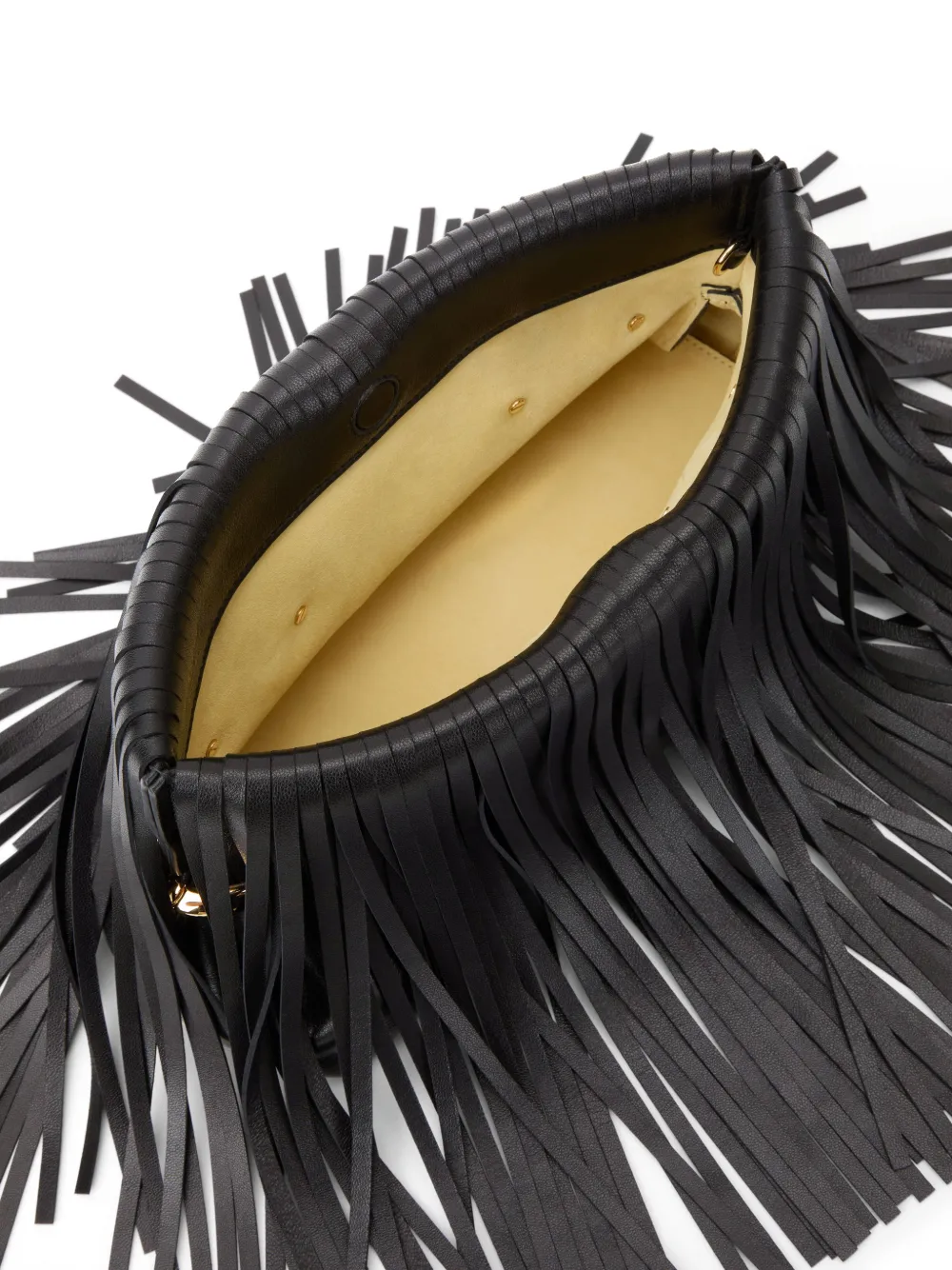 Givenchy Kleine Pinch Soft clutch met franje Zwart