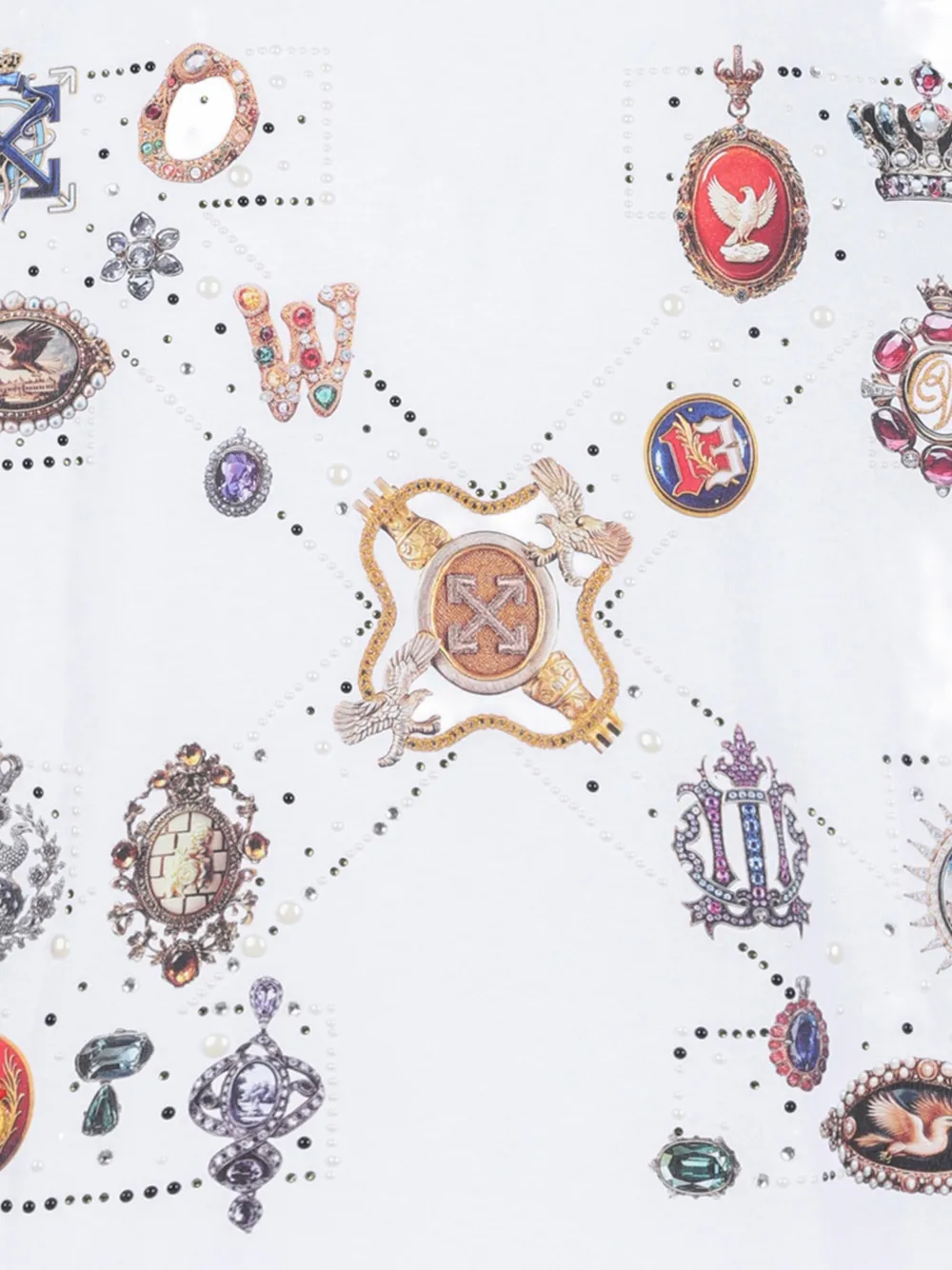 Off-White Jewel Arrow Skate T-shirt Wit