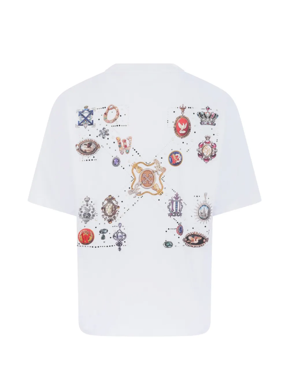 Off-White Jewel Arrow Skate T-shirt Wit