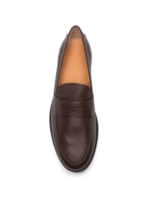 TOD'S トッズ フリンジ ゴンミーニ レザー ローファー ブラウン 25㎝ Tod's ゴンミーニ レザーローファー | ブラウン | FARFETCH JP