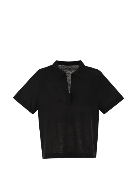 Majestic Filatures playera tipo polo corta con cuello en V