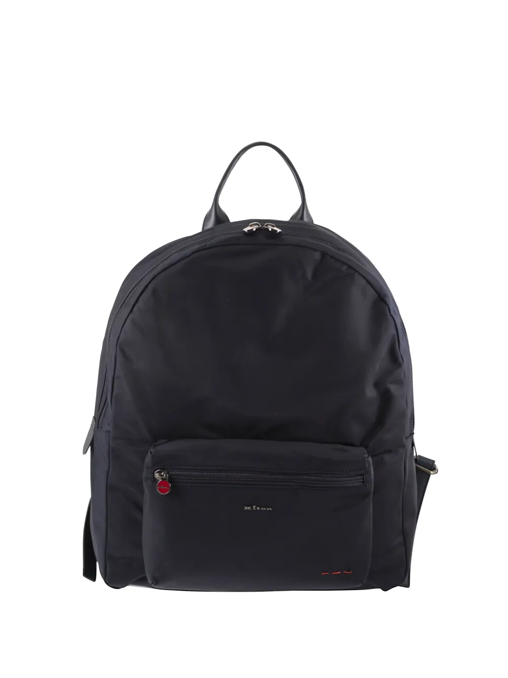 Kiton logo-detail backpack - Blu