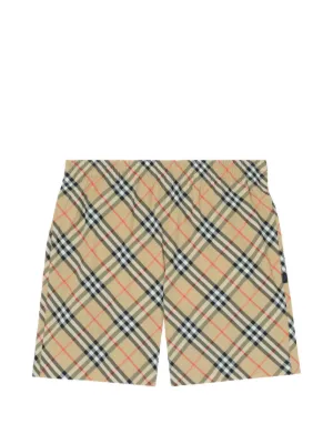 Burberry チェック トランクス水着 | ニュートラル | FARFETCH JP