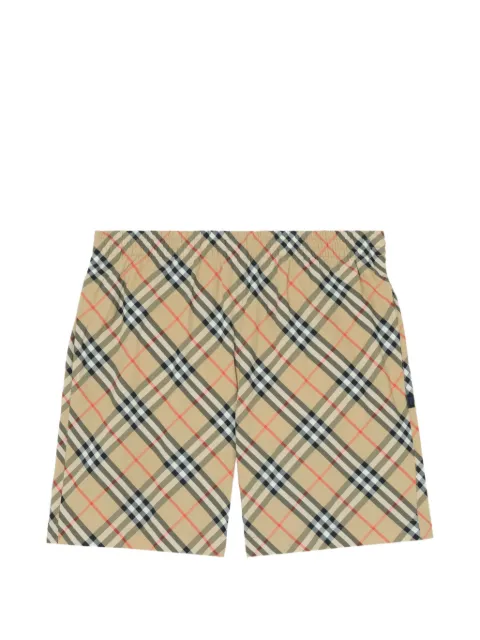 Burberry check swim shorts
